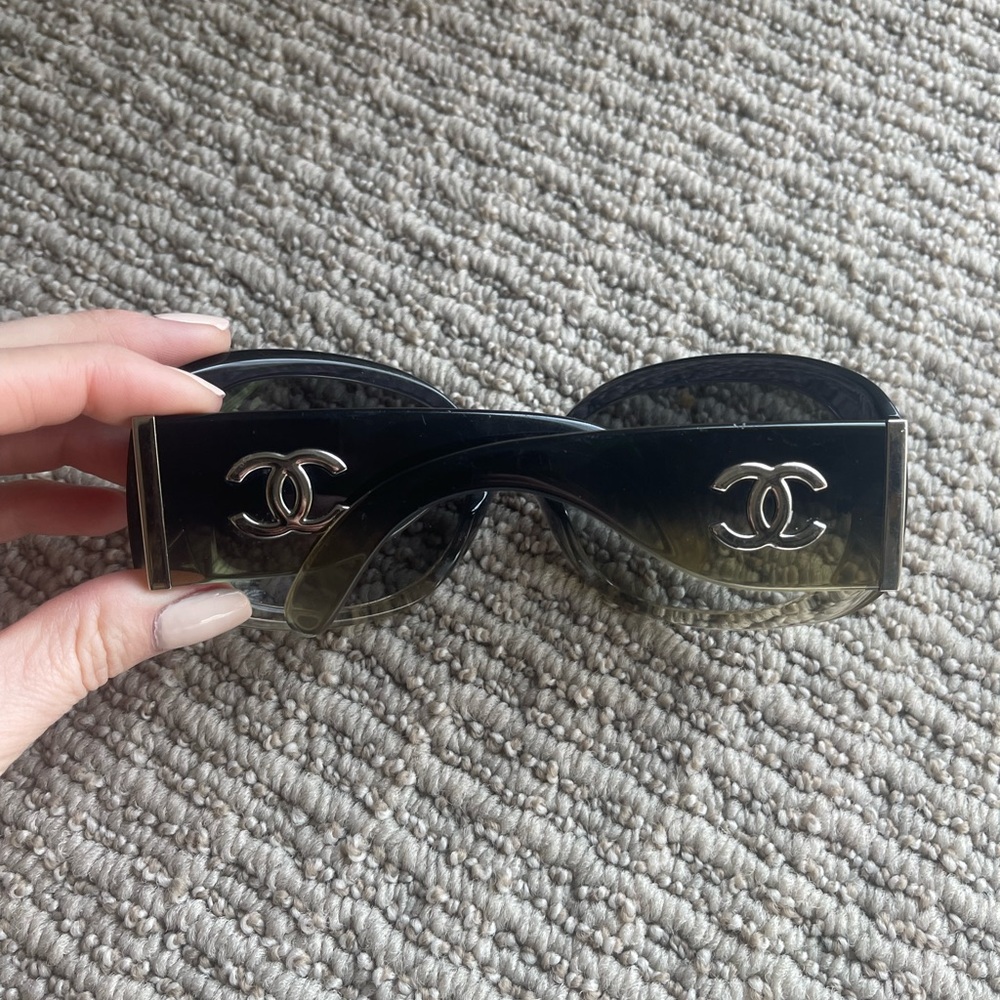 Chanel sunglasses good used condition few small scratches.